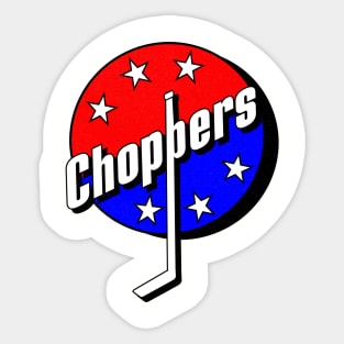 Defunct Albany Choppers IHL Hockey Sticker